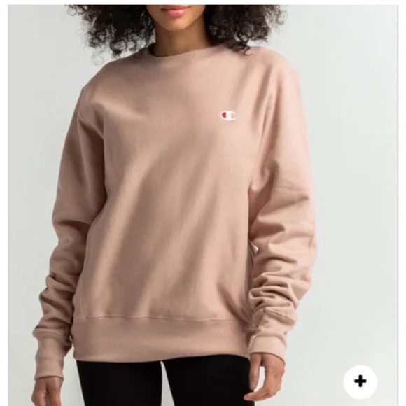 Champion Reverse Weave Crew Neck Sweatshirt Dust Pink - Picture 1 of 8